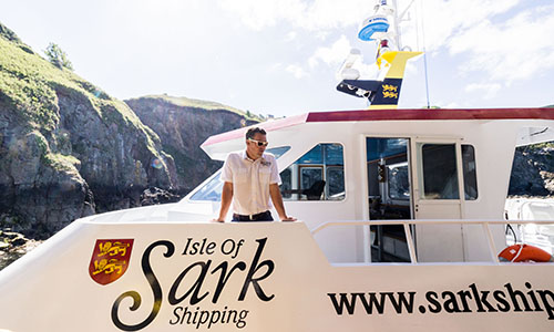 Isle of Sark Shipping Boat