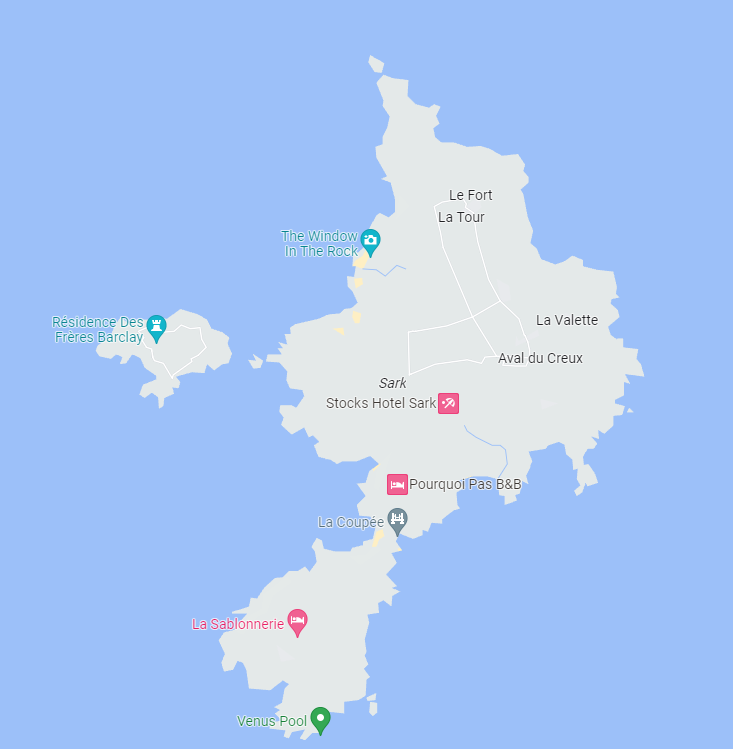 Sark Island Map